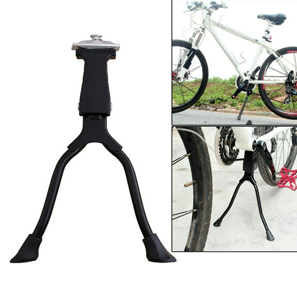 Double Leg Side Stand Kick Kickstand Adjustable Bike Support Center Bicycle 